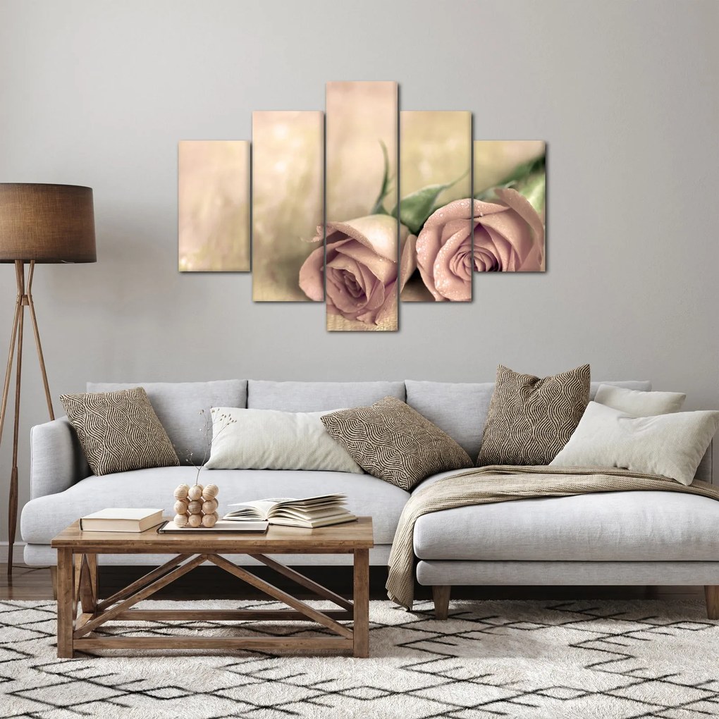 Obraz - Jemné ruže (150x105 cm)