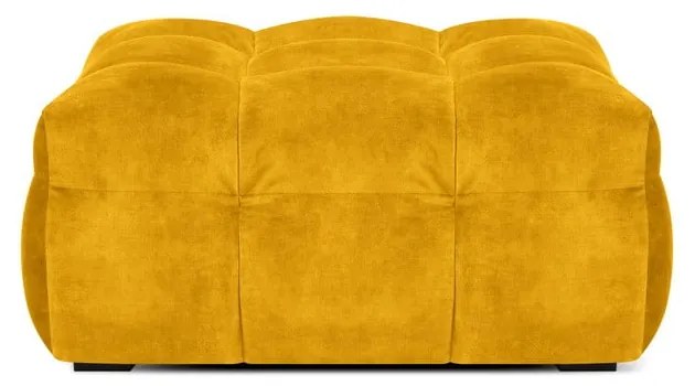 Žltý zamatový puf Windsor &amp; Co Sofas Vesta