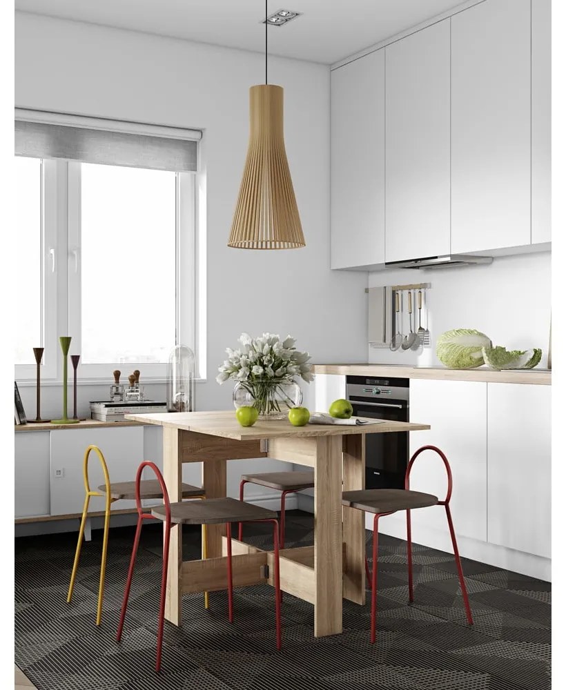 Rozkladací jedálenský stôl v dekore duba 76x28 cm Papillon – TemaHome
