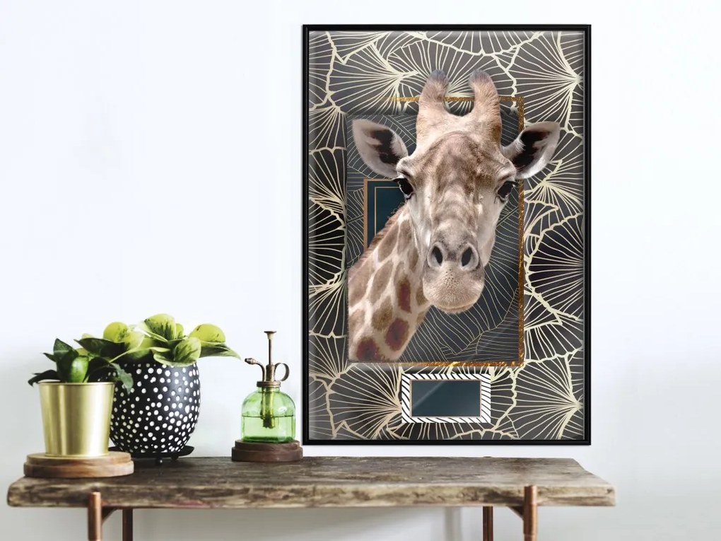 Plagát v ráme-Giraffe in the Frame