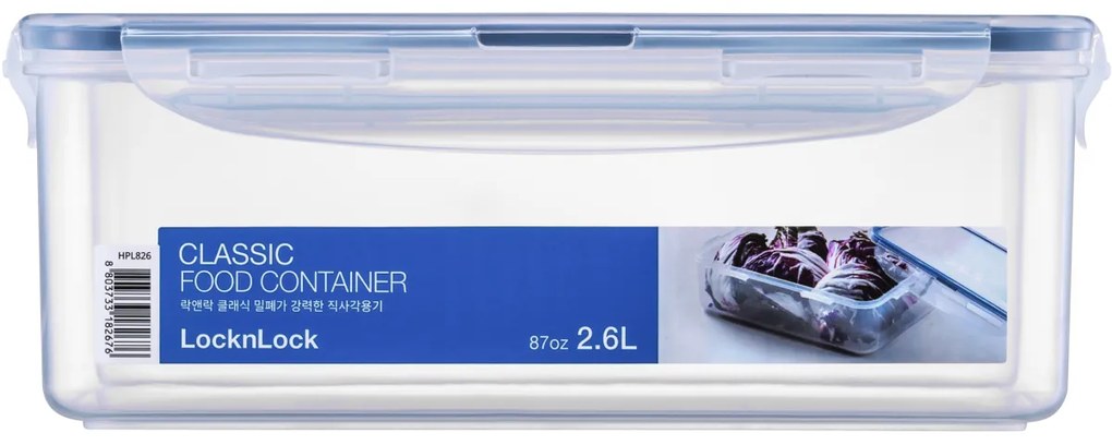 LOCKnLOCK Dóza na potraviny 2,6 l, 17 x 24 x 9,1 cm, 2,6 l