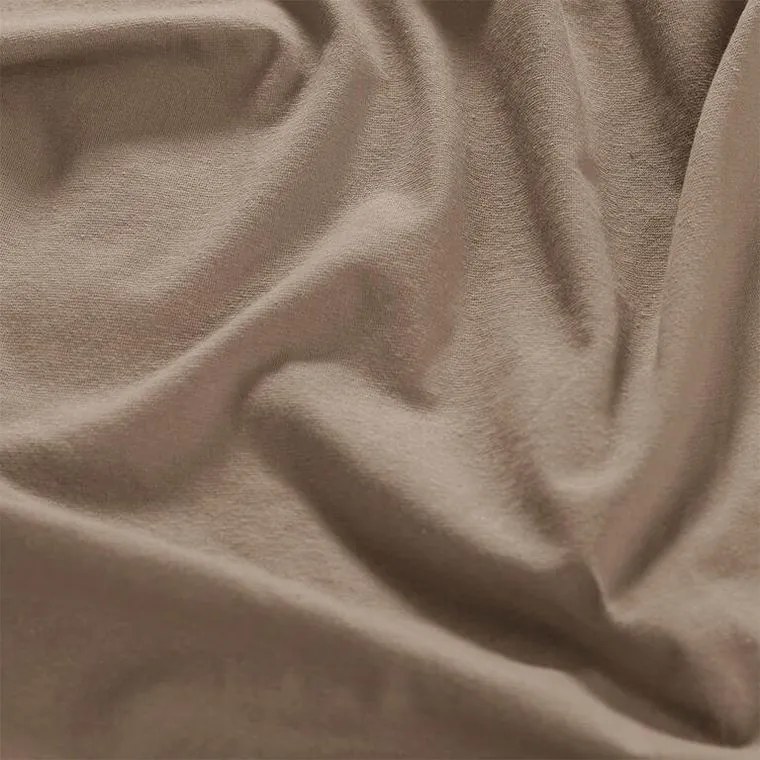 Napínacia plachta na posteľ jersey s elastanom orechová sada 2 ks 90 x 200 cm