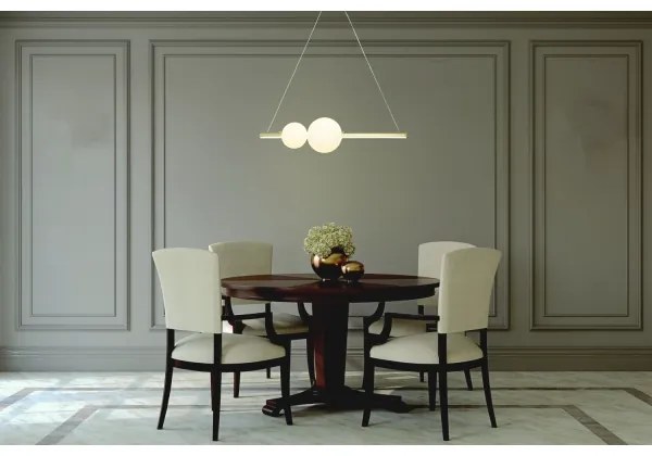 Zambelis 22108 - LED Stmievateľný luster na lanku LED/11W/230V zlatá