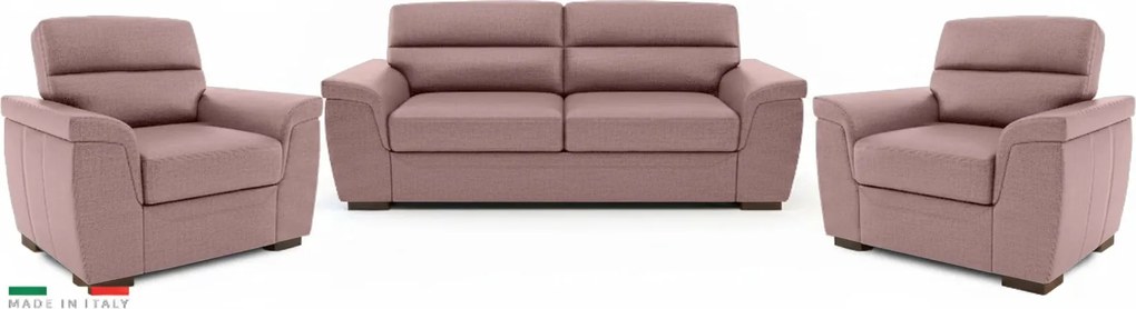 Sedacia zostava ROSSO II 3+1+1, ružová (enjoy new lux - 19 flamingo)