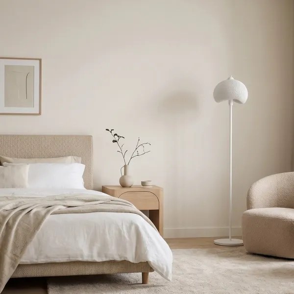 Brilagi - Stojacia lampa WABI SABI 1xE27/40W/230V biela