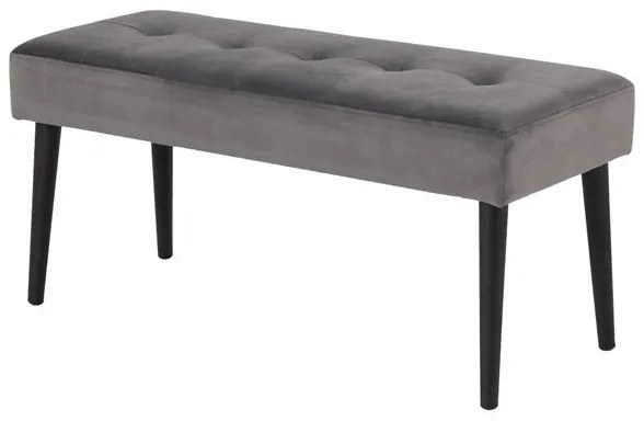 Jedálenská lavica Gwen (sivá, 95x45x38 cm)