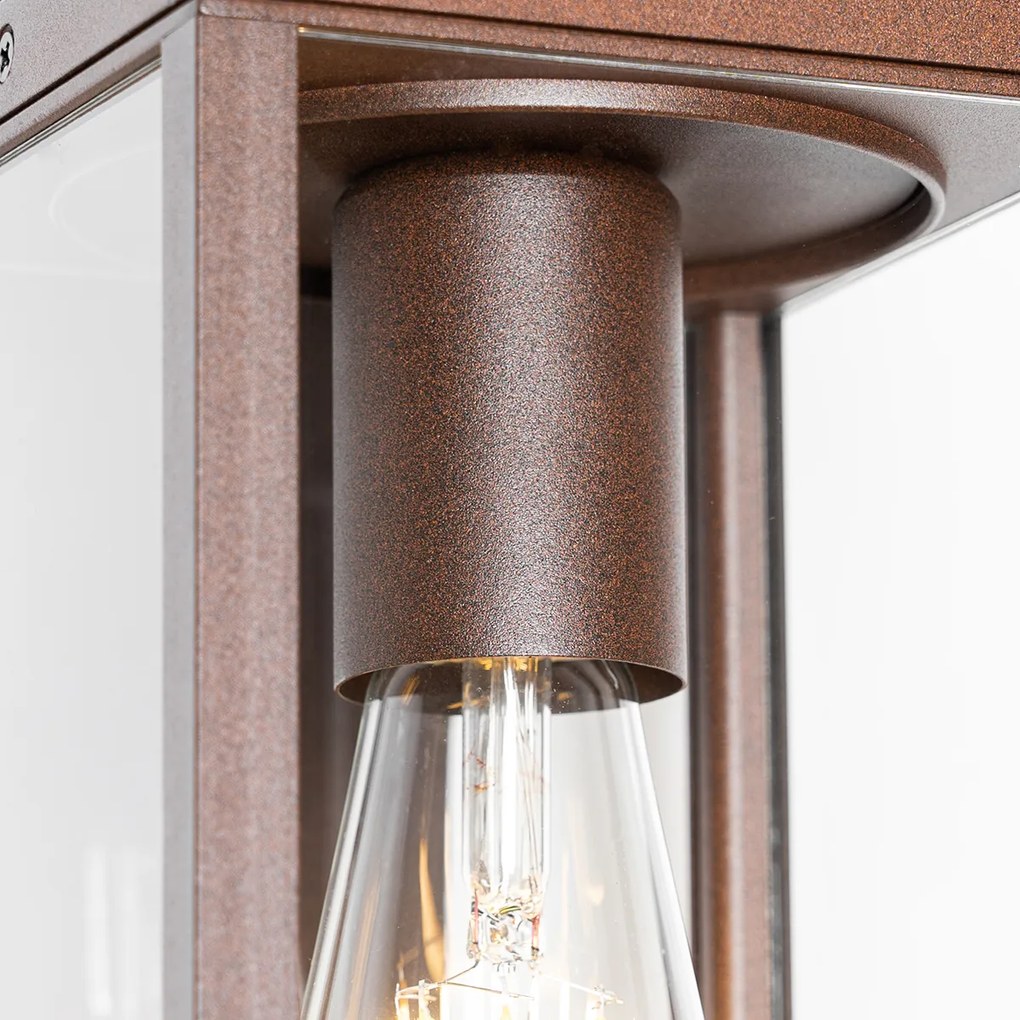 Inteligentné vonkajšie nástenné svietidlo hrdzavo hnedé IP44 vrátane WiFi ST64 - Charlois