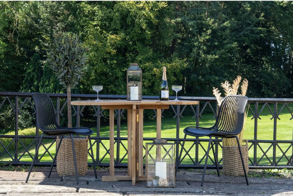 Záhradná stolička Badelia (čierna). Akcia -10%. Vlastná spoľahlivá doprava až k Vám domov. 1146703