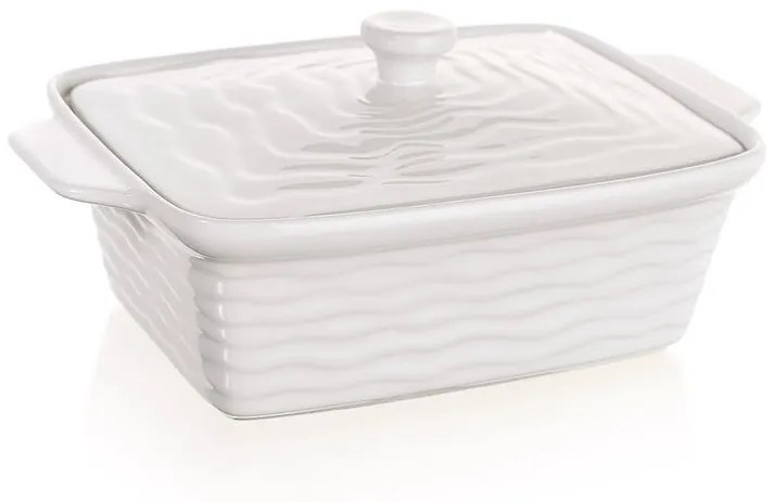 Forma zapekacia obdĺžniková s vekom CULINARIA White 28 x 18 cm