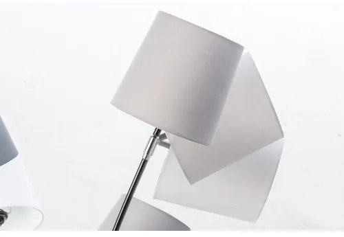 Stojaca lampa 40745 Levels 176cm Čierna, Šedá, Biela  - Komfort-nábytok