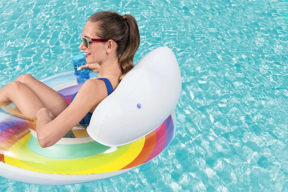 Nafukovacie koleso na plávanie 107 cm dúhové Bestway 43647