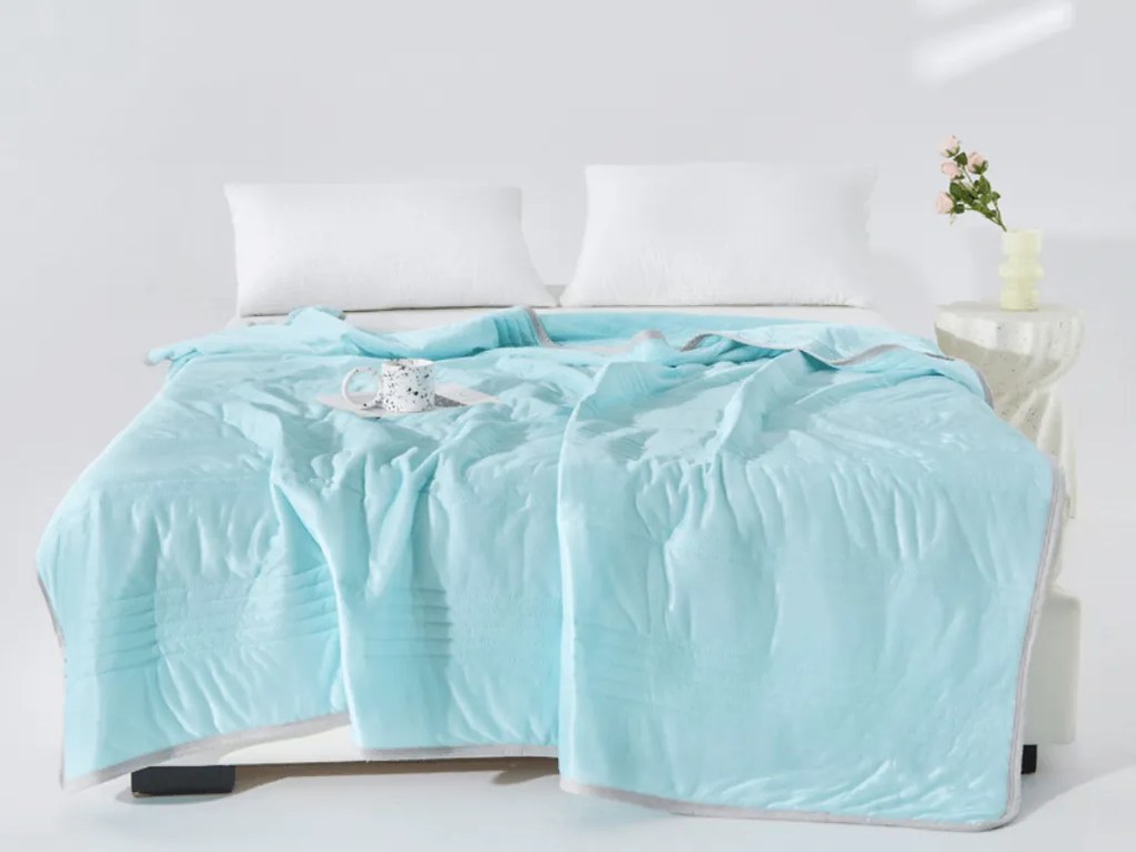 Chladiaca letná prikrývka CELIA, mentolová Rozmer: 140 x 200 cm