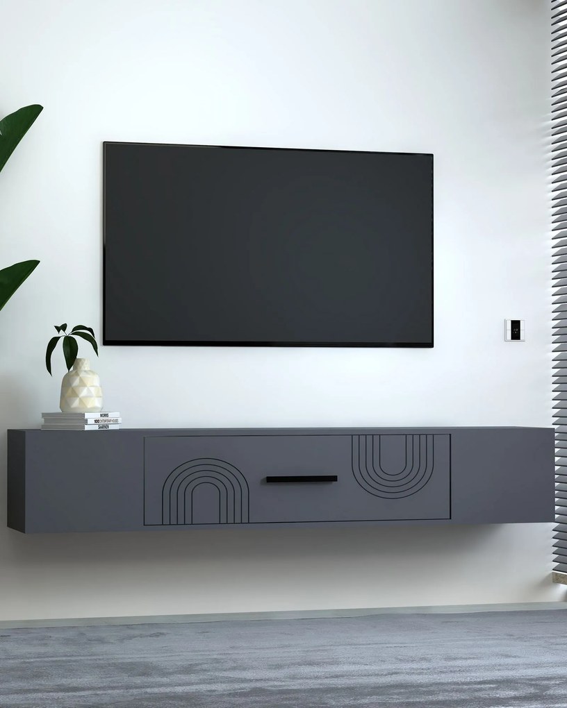 TV stolík/skrinka Kondor B (antracit). Akcia -16%. Vlastná spoľahlivá doprava až k Vám domov. 1127729