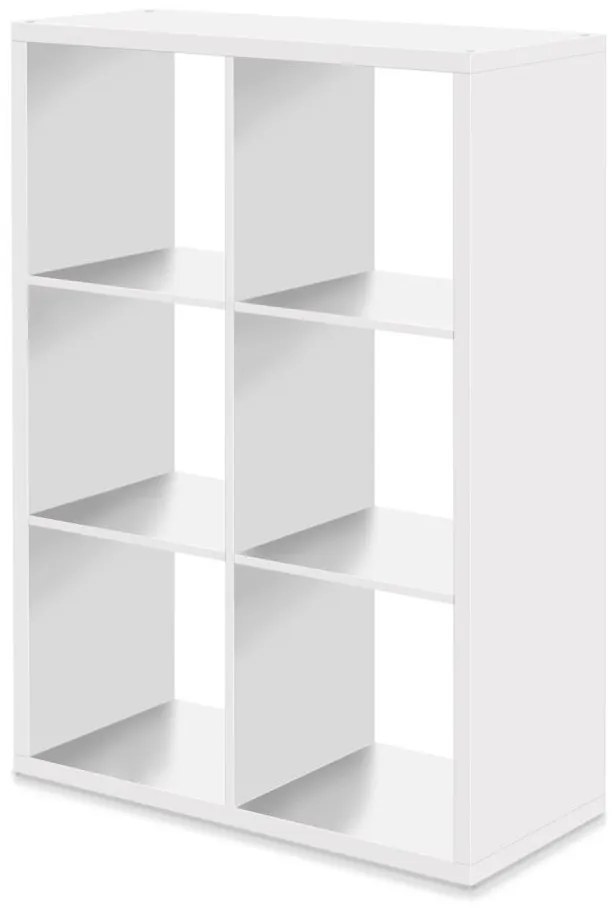 IDEA nábytok Knižnica MAX 6 biela