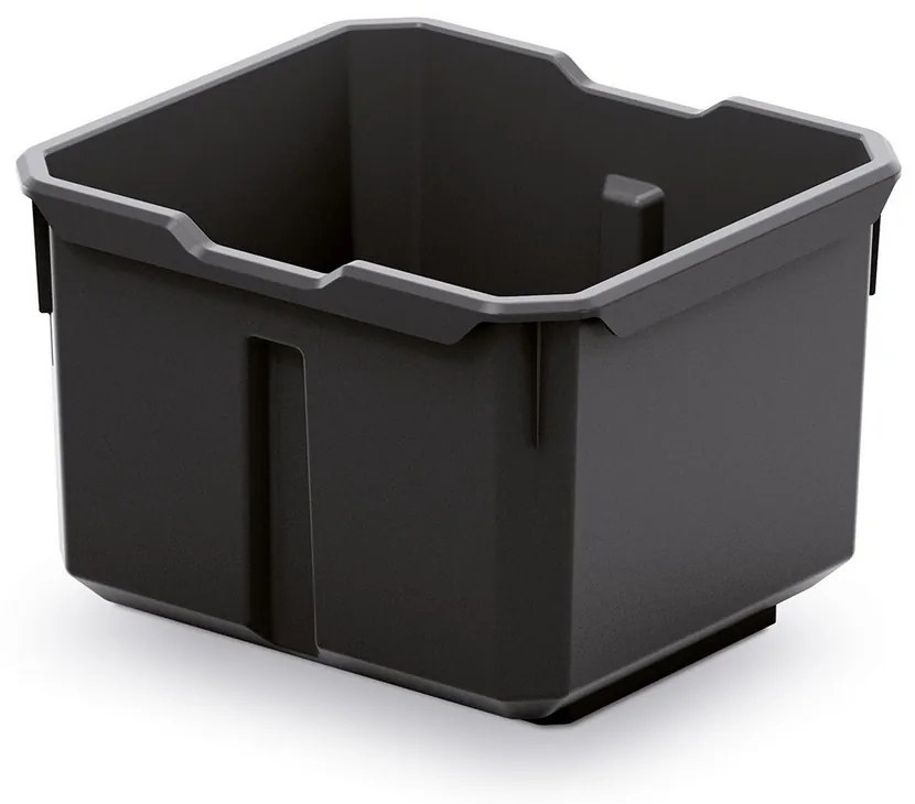 Sada 4 úložných boxov (krabičiek) II, čierna / červená