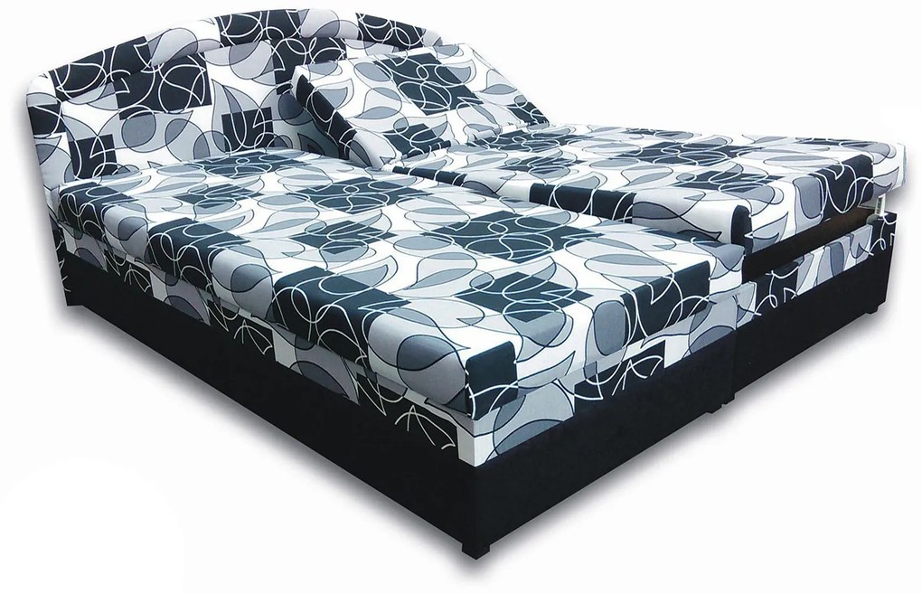 Manželská posteľ 160 cm Velvet (s penovými matracmi). Akcia -12%. Vlastná spoľahlivá doprava až k Vám domov. 793046