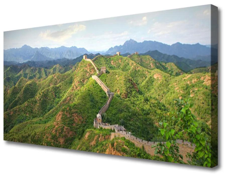 Obraz na plátne Veľká múr hora krajina 100x50 cm