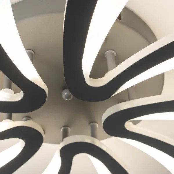 Brilagi - LED Stmievateľný prisadený luster TWIST LED/55W/230V 3000-6500K antracit + DO