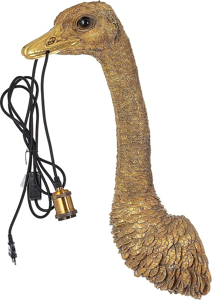 Nástenné svietidlo Gold Ostrich 72cm