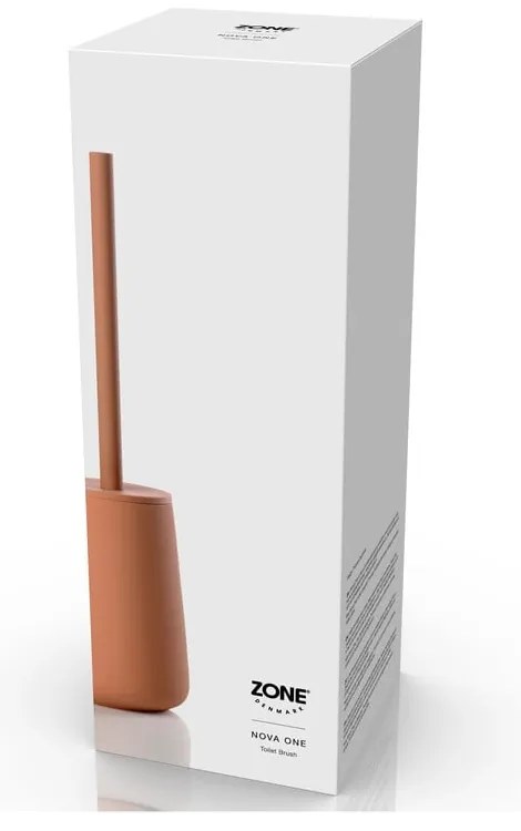 Oranžová kameninová WC kefa Nova One – Zone