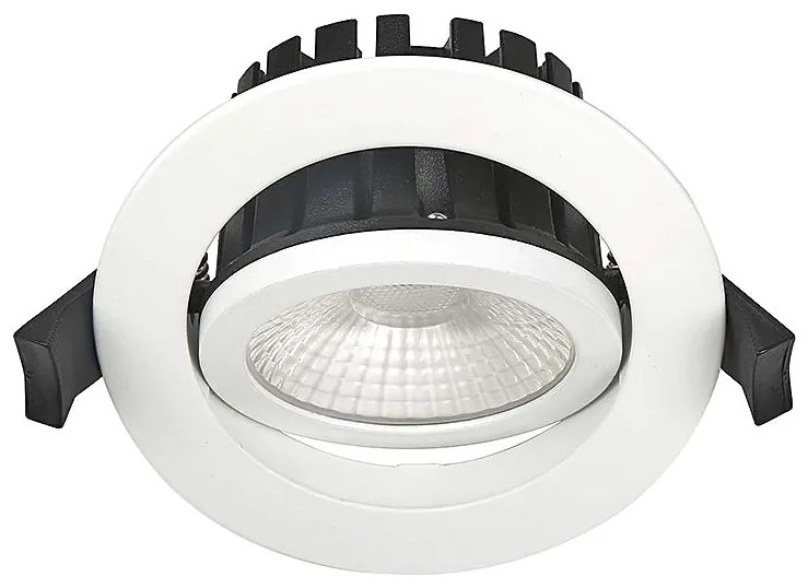 LED2 Vonkajšie zápustné bodové LED flexibilné osvetlenie MAX, 8W, denná biela, okrúhle, biele, IP65