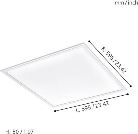 Eglo 33204 - LED RGBW Stmievateľné svietidlo SALOBRENA-C LED/34W/230V + DO