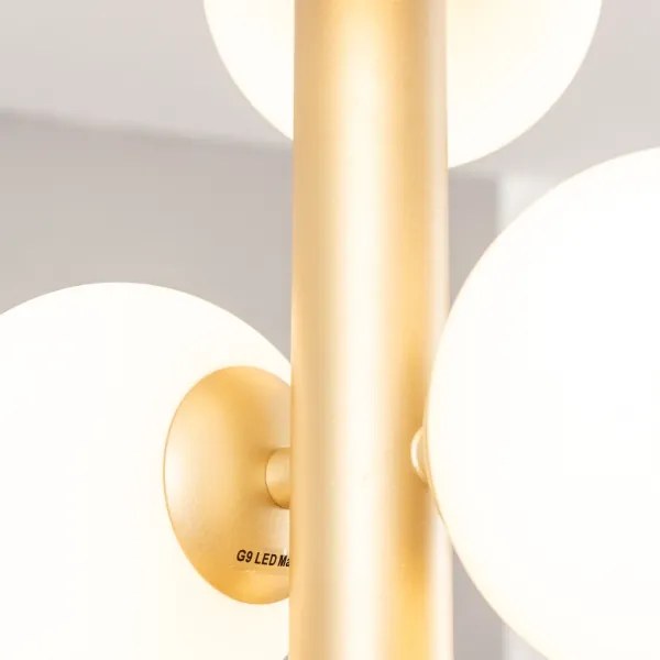 Brilagi - LED Luster na lanku MILLA 6xG9/3W/230V zlatá/biela