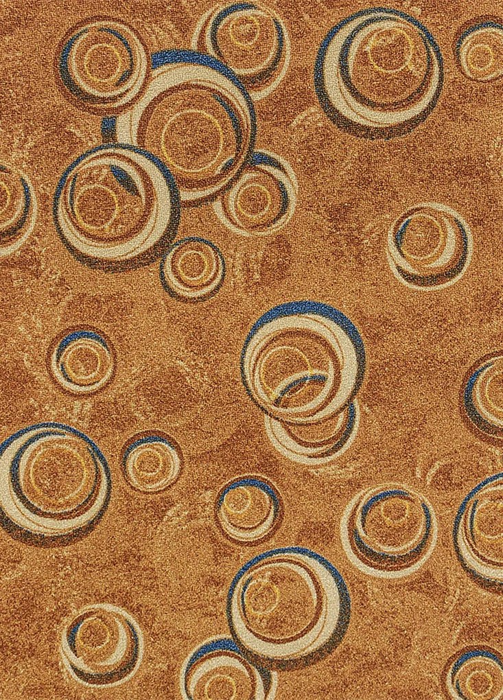 Koberce Breno Metrážny koberec DROPS 64, šíře role 500 cm, oranžová, viacfarebná