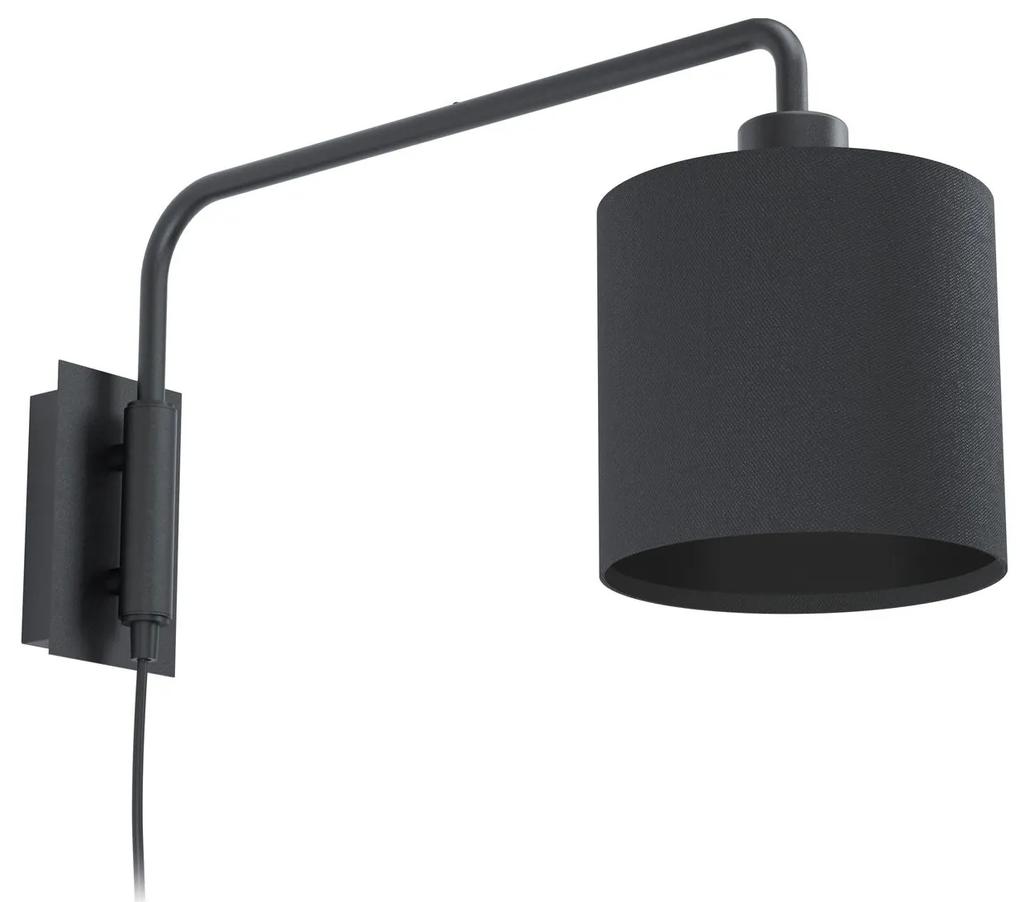 EGLO Moderná nástenná lampa STAITI 1, 1xE27, 40W, čierna