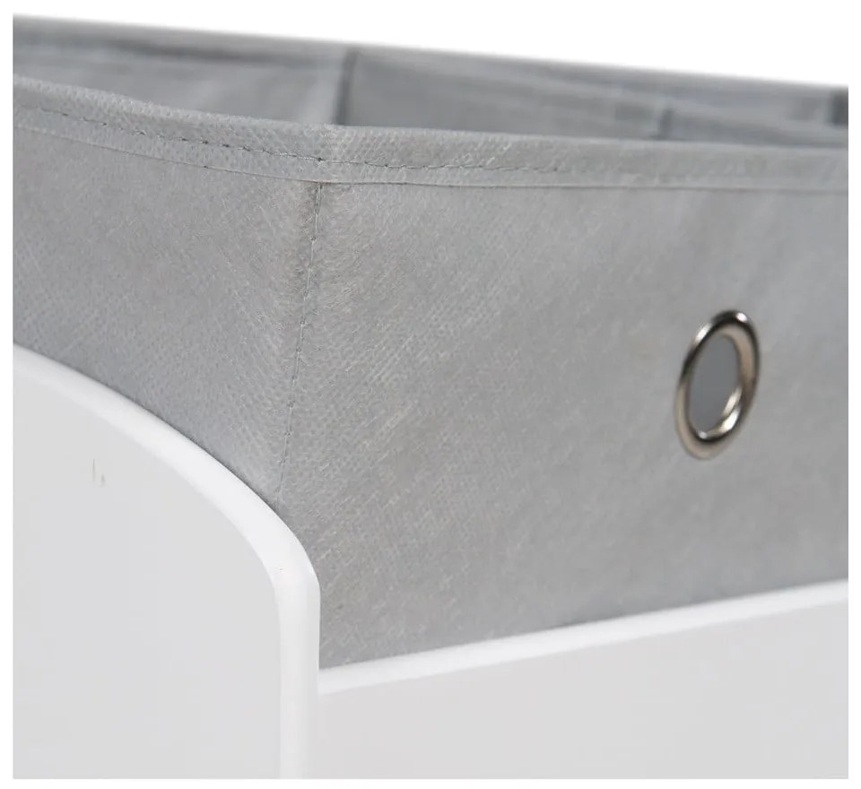 Biely/sivý detský organizér na hračky 63,5x29,5x60 cm Miffy – Roba