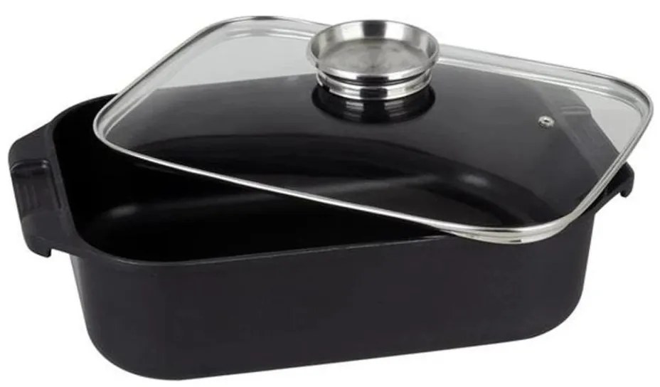 Pekáč s pokrievkou TORO 6,5 l 34,5x10x24,5 cm čierny