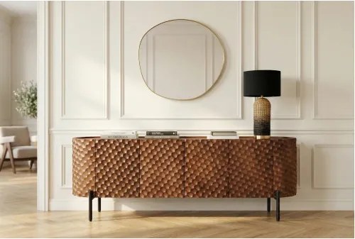 TV-skrinka 47584 Adlon 160cm Drevo Mango Hnedé - Komfort-nábytok