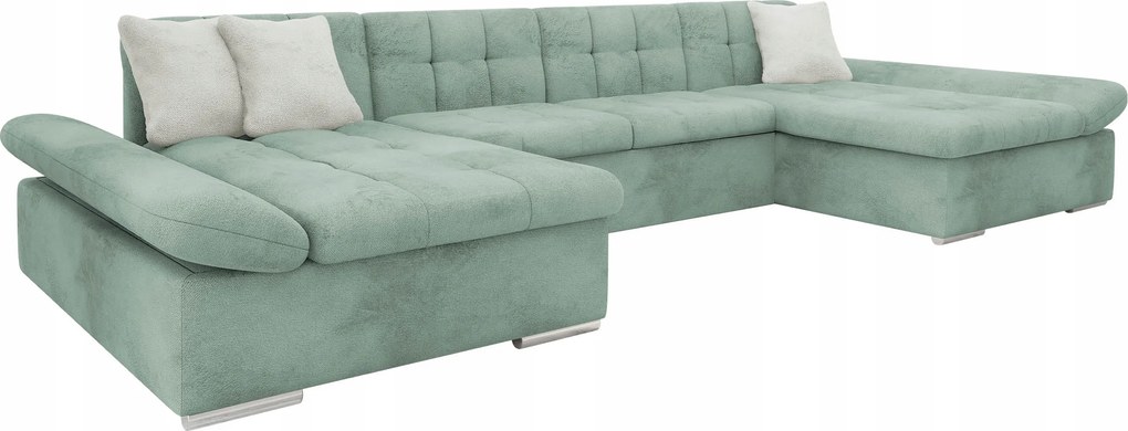Rohová sedacia súprava Agnara (mätová)