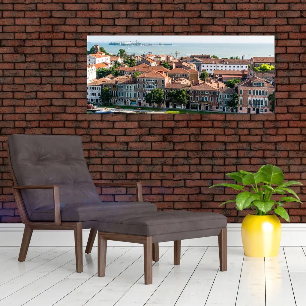 Obraz - Letecký pohľad na mesto (120x50 cm)