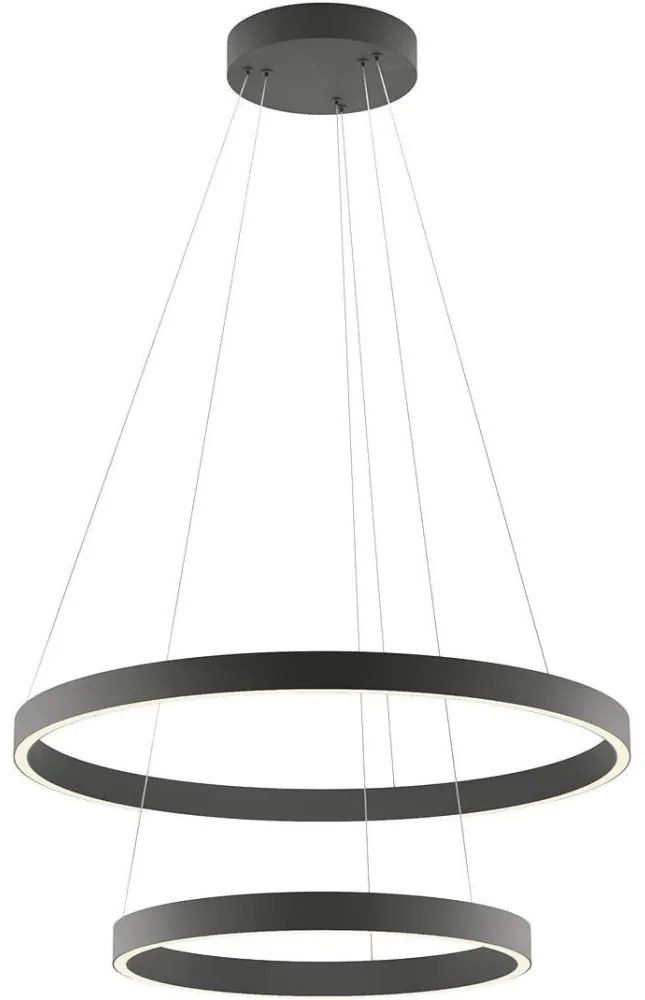 Redo 01-2891 - LED Stmievateľný luster na lanku FEBE LED/62W/230V čierna