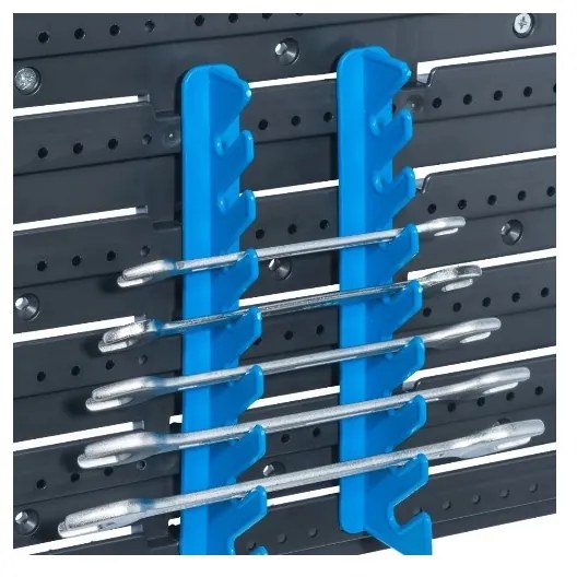 Plastové perforované steny vrátane boxov a držiakov na náradie, 4 ks