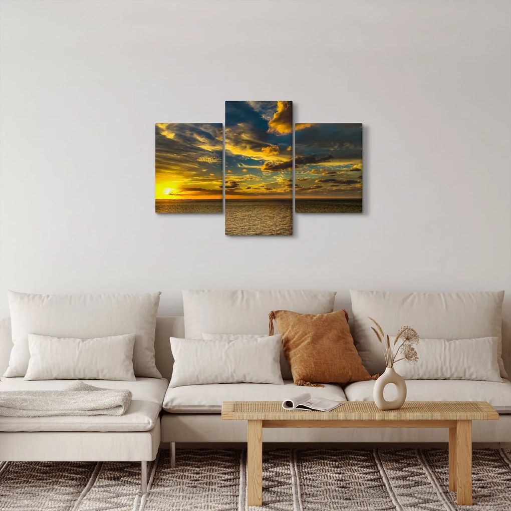 Západ slnka na mori (90x60 cm)