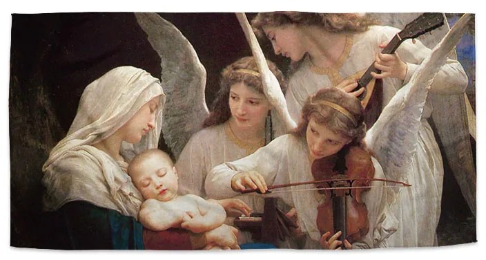 Sablio Uterák Panna s anjelmi - William-Adolphe Bouguereau - 30x50 cm