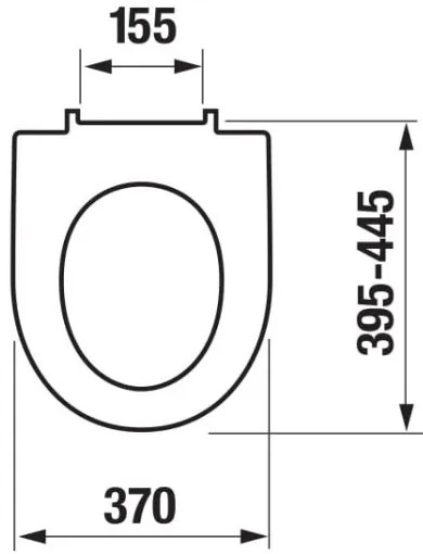 JIKA H8903850000631 - WC sedátko SoftClose LYRA duroplast biela