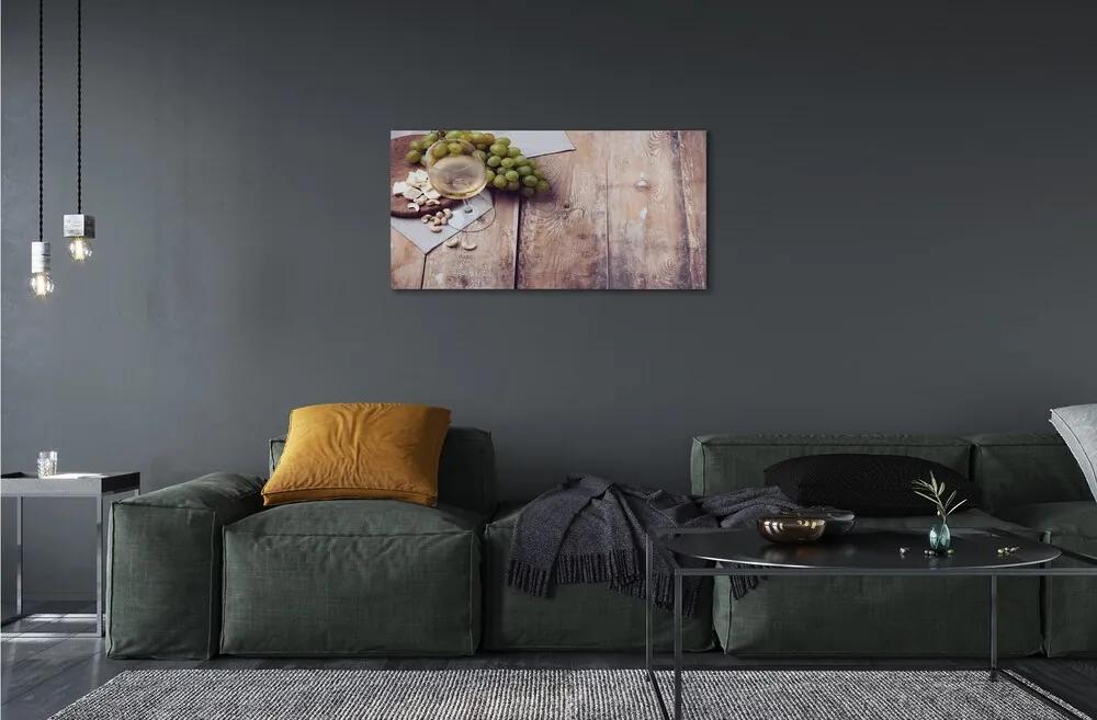Obraz na skle Poháre hroznového orechov 100x50 cm