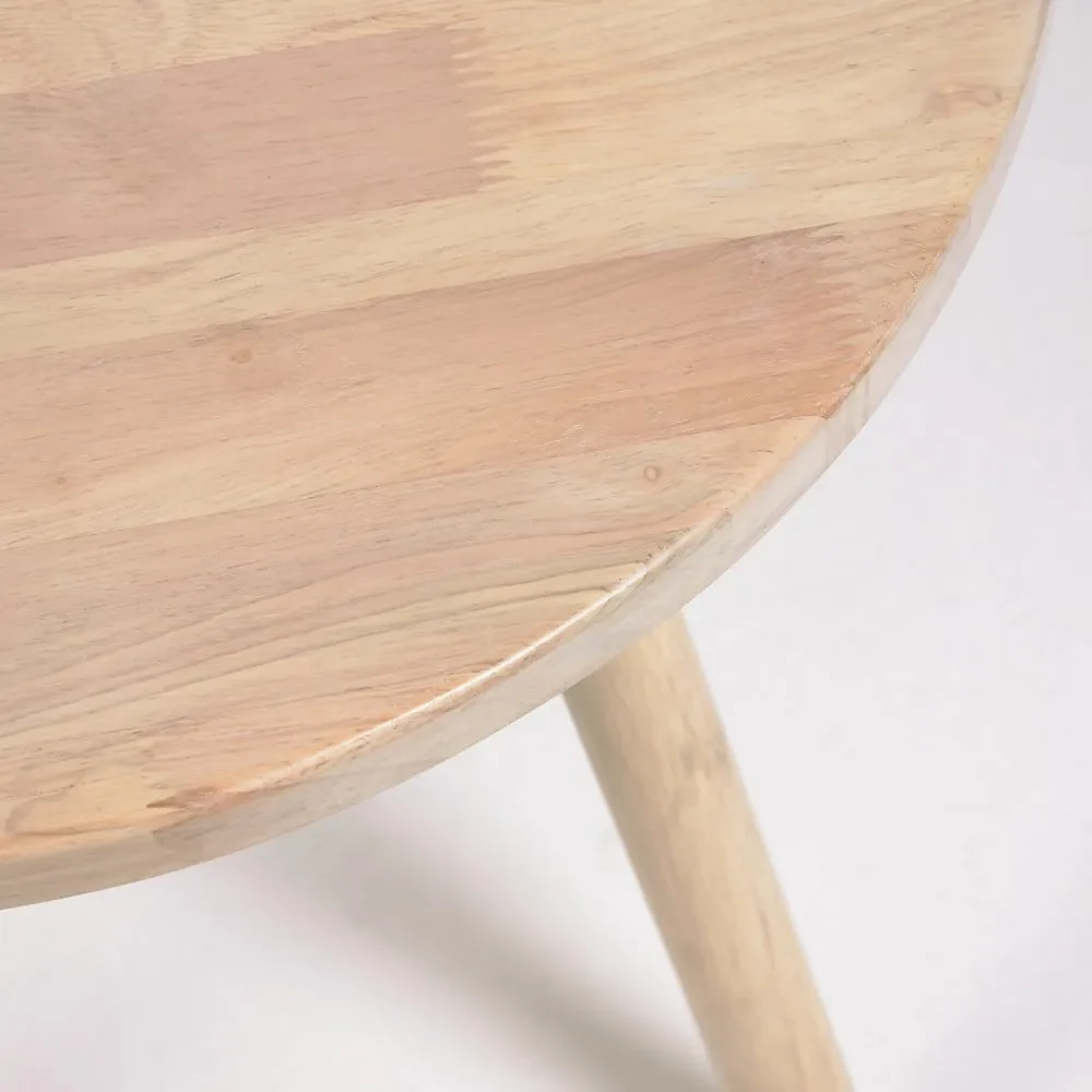 Detský stôl z kaučukového dreva Kave Home Dilcia, ø 55 cm
