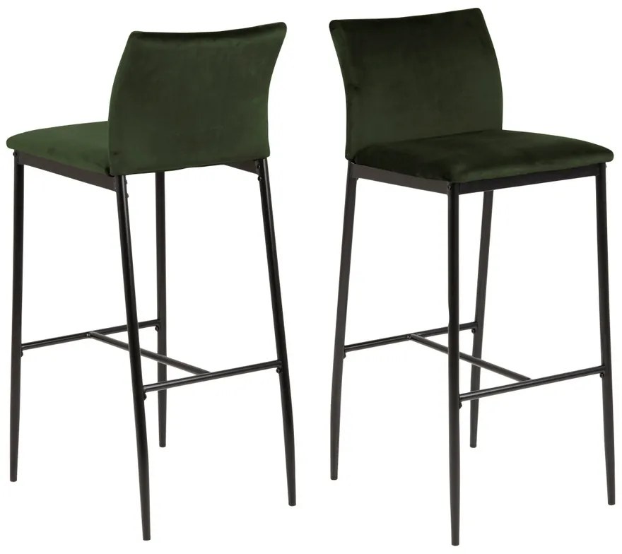 Dizajnová barová stolička Midena olivová - Skladom na SK