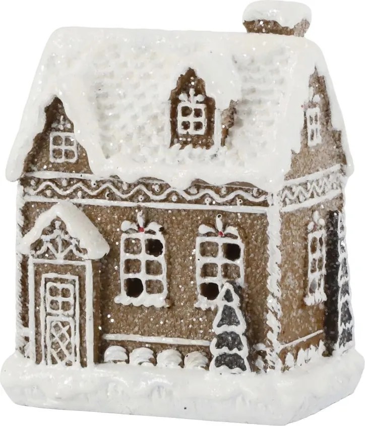 Perníková chalúpka so svetielkami Gingerbread Noël LED - 8*6*10 cm