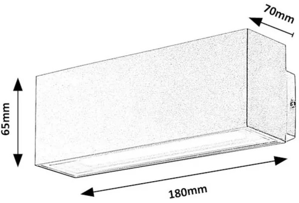 Rabalux 77076 - LED Vonkajšie nástenné svietidlo MATARO LED/10W/230V IP54 biela