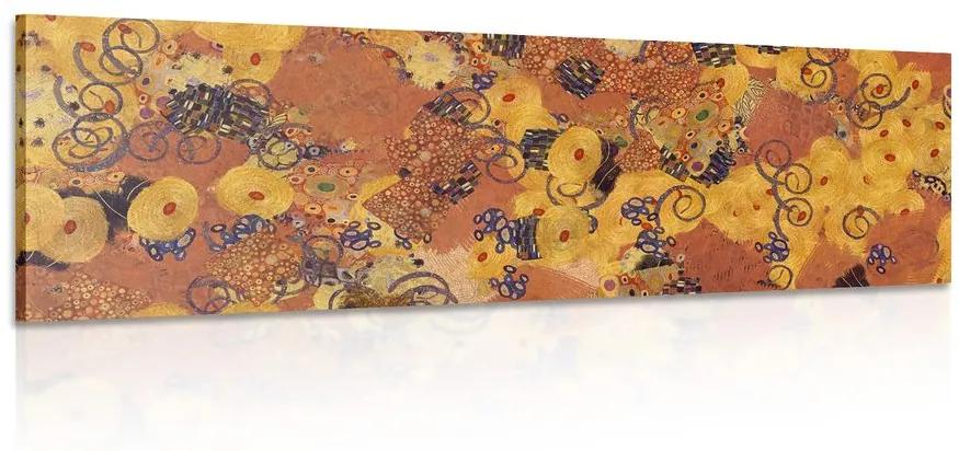 Obraz abstrakcia inšpirovaná G. Klimtom Varianta: 150x50