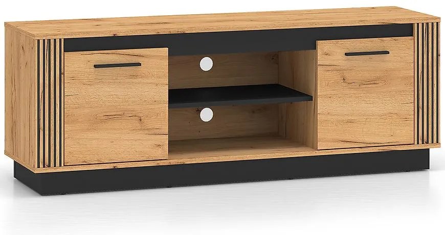 TV stolík Urso 08 Dub Craft Zlatý/Čierna