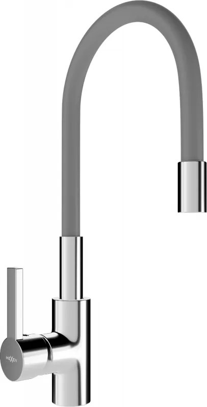 Mexen Flex kuchynská batéria, chrómová/šedá - 670900-06