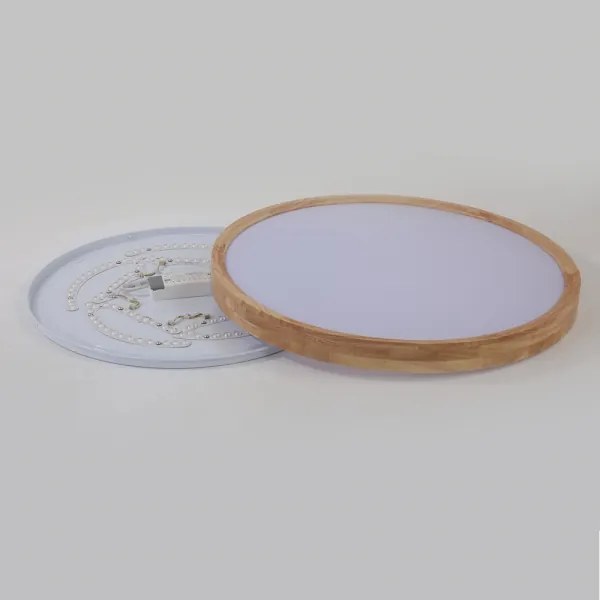 Brilagi - LED Stmievateľné svietidlo WOODROUND LED/40W/230V 3000-6000K priemer 60 cm+DO