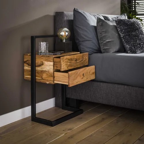 Nočný stolík 23-68 Rigid Drevo Acacia - Komfort-nábytok