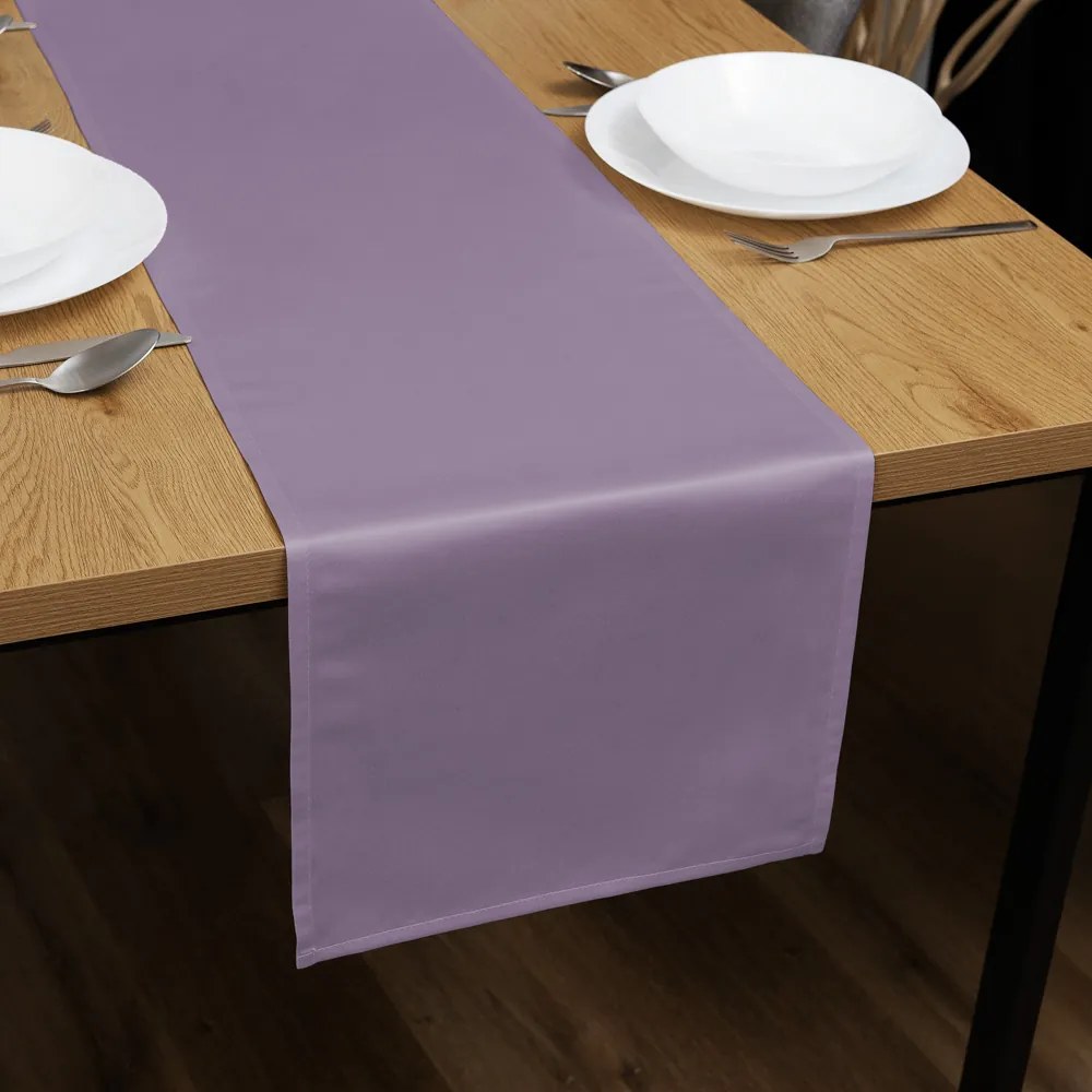 Biante Saténový behúň na stôl polyesterový Satén LUX-043 Fialová lila 20x160 cm